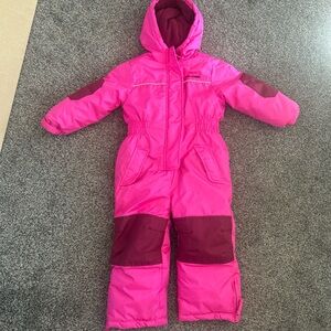 Pink Platinum Advance pink Fuchsia and Maroon Winter Snowsuit 3T ski snowmobile